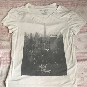 A very soft, white shirt from American eagle